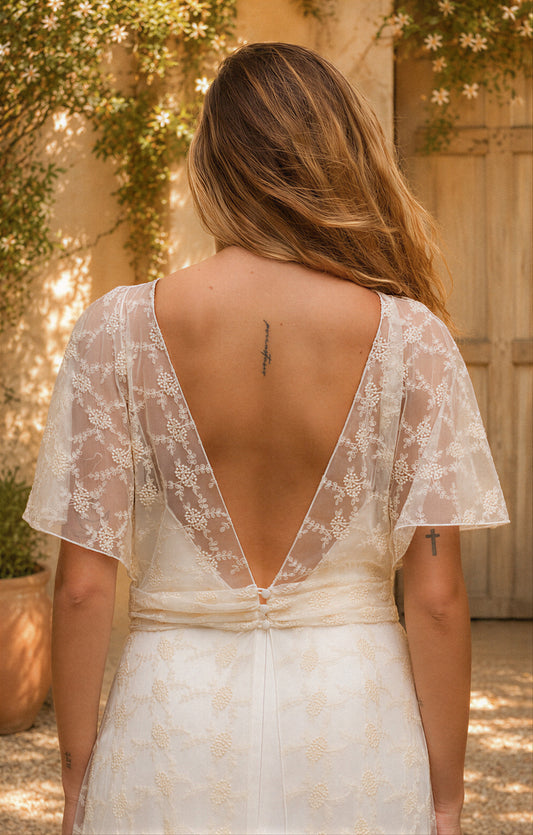 Flora Open Back