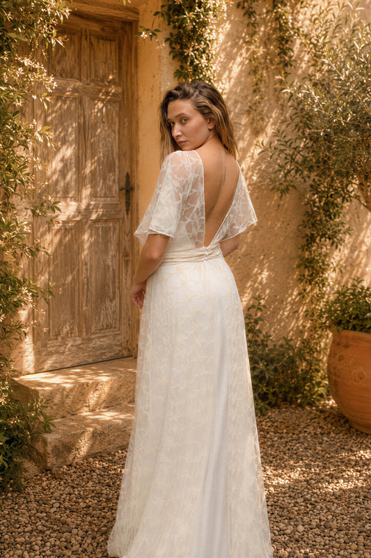 Flora Open Back