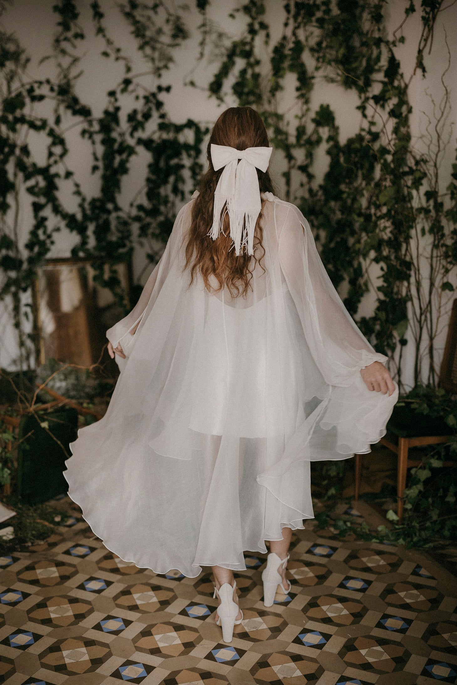 Sobrevestido Aglais & Vestido corto lencero Danaus - Otaduy