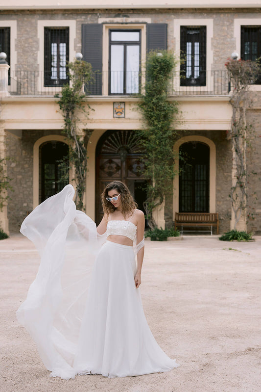Capa Minerva & Crop Top Loto & Falda Maddi - Otaduy